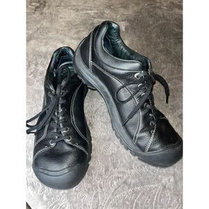 KEEN Classic Black Leather Comfort Lace Up Sport Oxfords Men’s sz 11.5